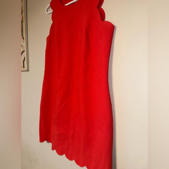 JCREW Scalloped Red Dress - Picture 4 of 10